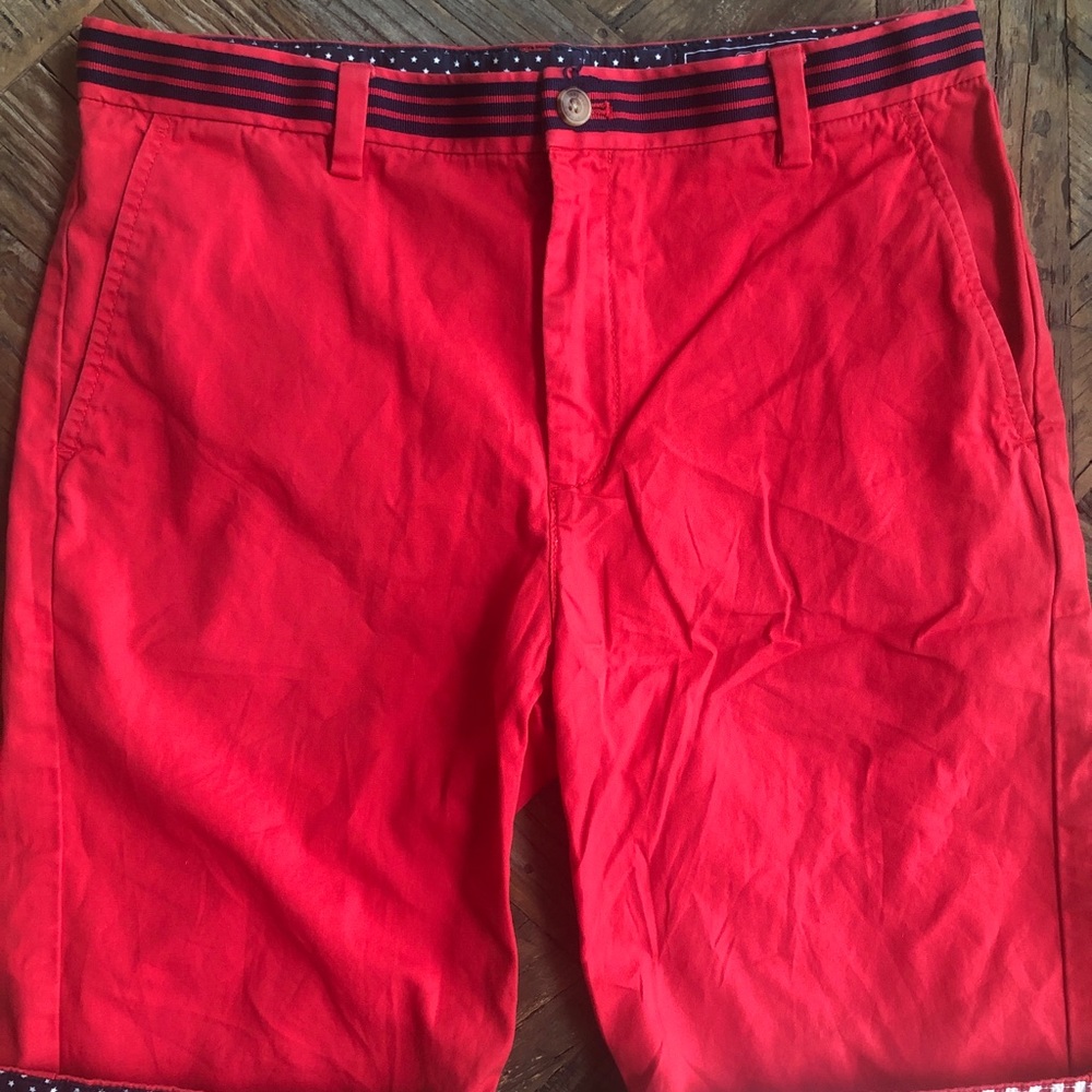 Vineyard Vines Red Khaki Shorts